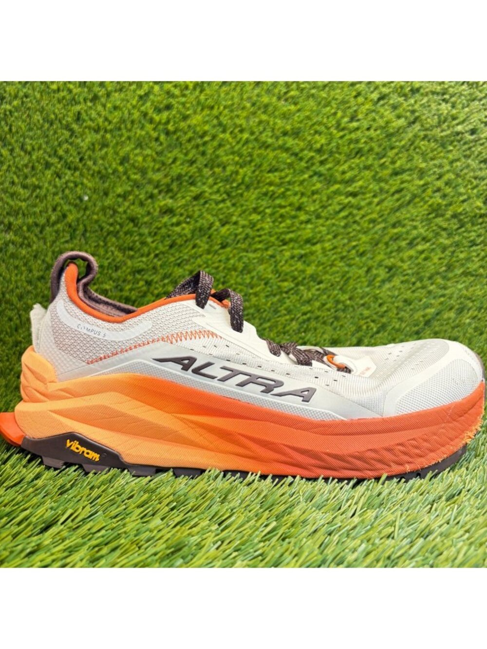 Altra Olympus 6 Mens Size 10 Gray Orange Athletic Running Walking Shoes Sneakers